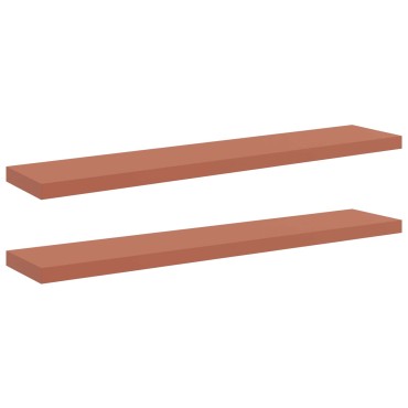 vidaXL Ράφι Τοίχου Επιτοίχιο 2 τεμ. Κόκκινο 120x23,5x3,8cm