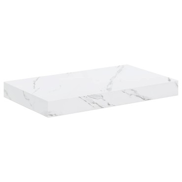 vidaXL Ράφι Τοίχου 2 τεμ. Λευκό Μάρμαρο 40x23,5x3,8cm