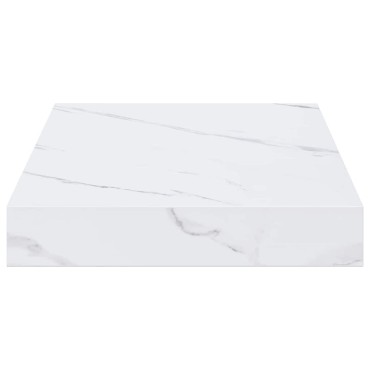 vidaXL Ράφι Τοίχου 2 τεμ. Λευκό Μάρμαρο 40x23,5x3,8cm