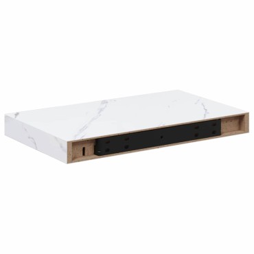 vidaXL Ράφι Τοίχου 2 τεμ. Λευκό Μάρμαρο 40x23,5x3,8cm