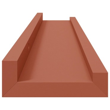 vidaXL Ράφι Τοίχου Επιτοίχιο 2 τεμ. Κόκκινο 60x9x3cm