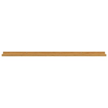 vidaXL Ράφι Τοίχου 2 τεμ. Μπεζ 115x9x3cm Επεξεργασμένο Ξύλο