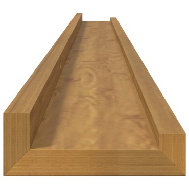 vidaXL Ράφι Τοίχου 2 τεμ. Μπεζ 115x9x3cm Επεξεργασμένο Ξύλο