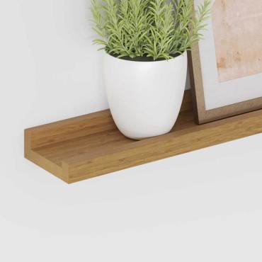 vidaXL Ράφι Τοίχου 4 τεμ. Μπεζ 115x9x3cm Επεξεργασμένο Ξύλο