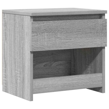 vidaXL Κομοδίνο Γκρι Sonoma 40x30x39cm από Επεξεργασμένο Ξύλο 1 τεμ.