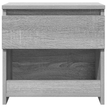 vidaXL Κομοδίνο Γκρι Sonoma 40x30x39cm από Επεξεργασμένο Ξύλο 1 τεμ.