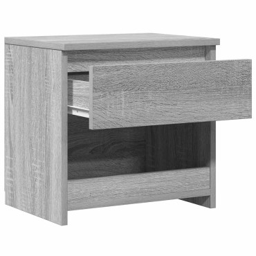 vidaXL Κομοδίνο Γκρι Sonoma 40x30x39cm από Επεξεργασμένο Ξύλο 1 τεμ.