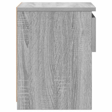 vidaXL Κομοδίνο Γκρι Sonoma 40x30x39cm από Επεξεργασμένο Ξύλο 1 τεμ.
