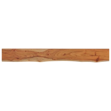 vidaXL Ράφι Επιτοίχιο Ορθ. Live Edge 140x20x2,5cm Μασίφ Ξύλο Ακακίας