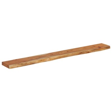 vidaXL Ράφι Επιτοίχιο Ορθ. Live Edge 140x20x2,5cm Μασίφ Ξύλο Ακακίας