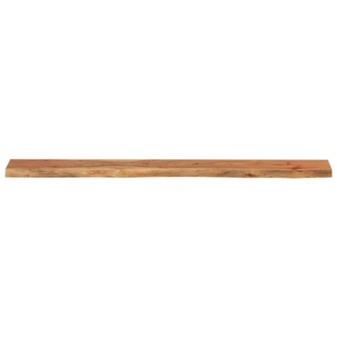 vidaXL Ράφι Επιτοίχιο Ορθ. Live Edge 140x20x2,5cm Μασίφ Ξύλο Ακακίας