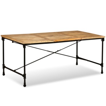 vidaXL Τραπεζαρία από Μασίφ Ξύλο Μάνγκο 180x90x76cm 1 τεμ.