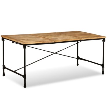 vidaXL Τραπεζαρία από Μασίφ Ξύλο Μάνγκο 180x90x76cm 1 τεμ.