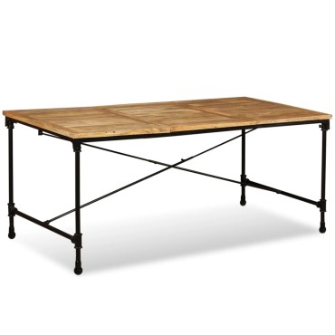 vidaXL Τραπεζαρία από Μασίφ Ξύλο Μάνγκο 180x90x76cm 1 τεμ.