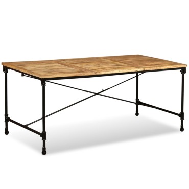 vidaXL Τραπεζαρία από Μασίφ Ξύλο Μάνγκο 180x90x76cm 1 τεμ.