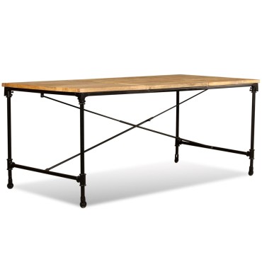 vidaXL Τραπεζαρία από Μασίφ Ξύλο Μάνγκο 180x90x76cm 1 τεμ.