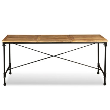 vidaXL Τραπεζαρία από Μασίφ Ξύλο Μάνγκο 180x90x76cm 1 τεμ.