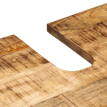 vidaXL Ντουλάπι Νιπτήρα 62x34x58cm από Μασίφ Ακατέργαστο Ξύλο Μάνγκο 1 τεμ.