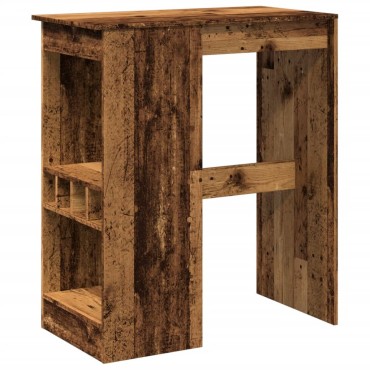 vidaXL Τραπέζι Μπαρ με Ράγες 90x47,5x103,5cm Επεξεργ. Ξύλο 1 τεμ.