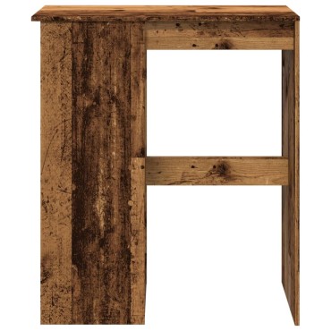 vidaXL Τραπέζι Μπαρ με Ράγες 90x47,5x103,5cm Επεξεργ. Ξύλο 1 τεμ.