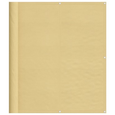 vidaXL Διαχωριστικό Βεράντας Άμμου 120x800εκ 100% Πολ. Ύφασμα Oxford