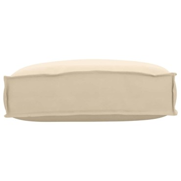 vidaXL Μαξιλάρι Μπεζ 50x40x12cm Ύφασμα Όξφορντ