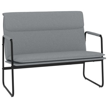 vidaXL Πάγκος Ανοιχτό Γκρι 100x64x80cm Υφασμάτινος 1 τεμ.