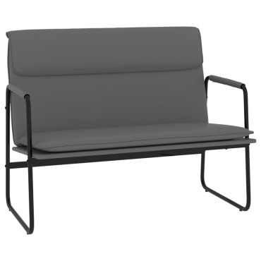 vidaXL Πάγκος Γκρι 100x64x80cm από Συνθετικό Δέρμα 1 τεμ.