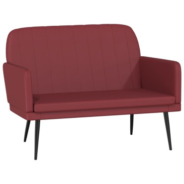 vidaXL Πάγκος Μπορντό 107x80x81cm από Συνθετικό Δέρμα 1 τεμ.