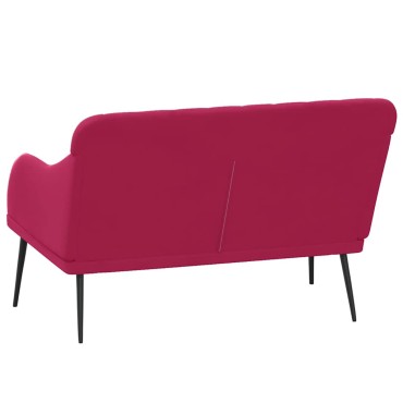 vidaXL Πάγκος Μπορντό 110x76x80cm Βελούδινος 1 τεμ.