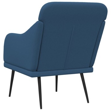 vidaXL Πολυθρόνα Μπλε 63x76x80cm Υφασμάτινη 1 τεμ.