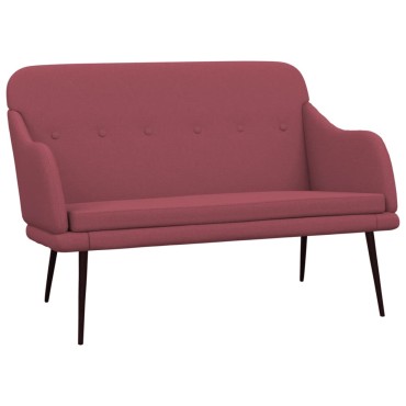 vidaXL Πάγκος Μπορντό 110x76x80cm Υφασμάτινος 1 τεμ.