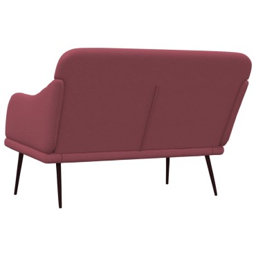 vidaXL Πάγκος Μπορντό 110x76x80cm Υφασμάτινος 1 τεμ.
