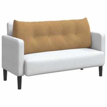 vidaXL Μαξιλάρι Πλάτης Καφέ 120 x 24 x 50 εκ Βελούδο