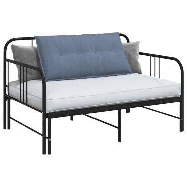 vidaXL Μαξιλάρι Πλάτης Μπλε 100 x 50 cm Υφασμάτινο Κορντουρά