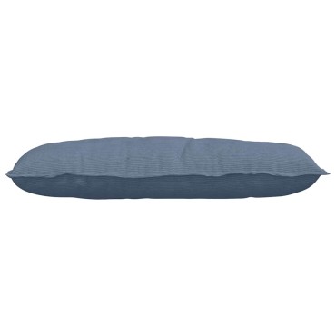 vidaXL Μαξιλάρι Πλάτης Μπλε 100 x 50 cm Υφασμάτινο Κορντουρά
