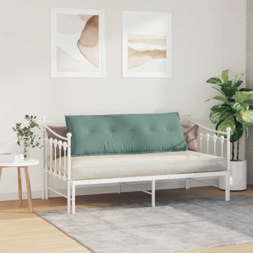 vidaXL Μαξιλάρι Πλάτης Θαλασσί 140 x 50 cm Υφασμάτινο Κορντουρά