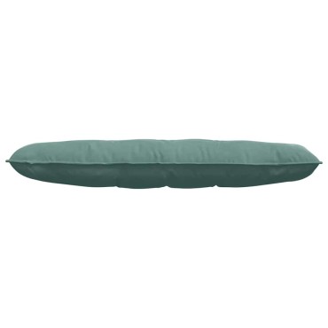 vidaXL Μαξιλάρι Πλάτης Θαλασσί 140 x 50 cm Υφασμάτινο Κορντουρά