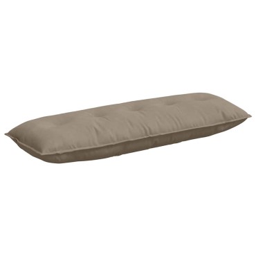 vidaXL Μαξιλάρι Πλάτης Taupe 140 x 50 cm Ύφασμα Μικροΐνας