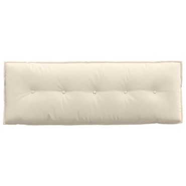 vidaXL Μαξιλάρι Πλάτης Μπεζ 140 x 50 cm Ύφασμα Μικροΐνας