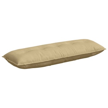 vidaXL Μαξιλάρι Πλάτης Γκρι Πράσινο 140 x 50 cm Υφασμάτινο Κορντουρά