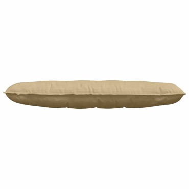 vidaXL Μαξιλάρι Πλάτης Γκρι Πράσινο 140 x 50 cm Υφασμάτινο Κορντουρά