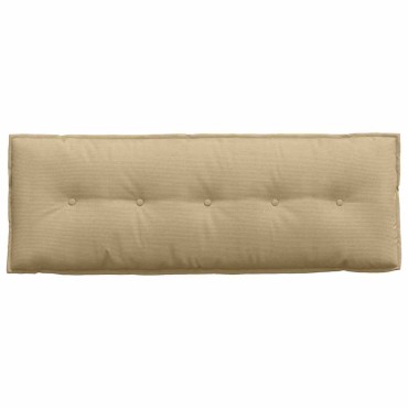 vidaXL Μαξιλάρι Πλάτης Γκρι Πράσινο 140 x 50 cm Υφασμάτινο Κορντουρά