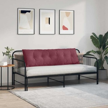vidaXL Μαξιλάρι Πλάτης Κόκκινο 160 x 19 x 50 εκ ύφασμα