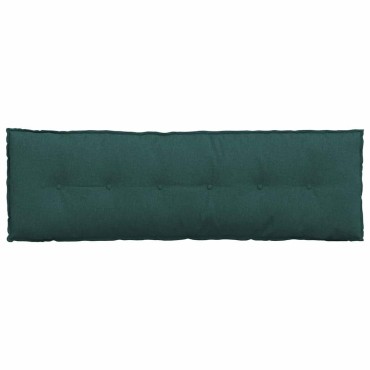 vidaXL Μαξιλάρι Πλάτης Σκούρο Πράσινο 160 x 19 x 50 εκ ύφασμα