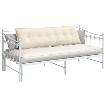 vidaXL Μαξιλάρι Πλάτης Κρεμ 160 x 50 cm Υφασμάτινο Κορντουρά