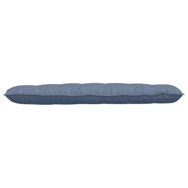 vidaXL Μαξιλάρι Πλάτης Μπλε 160 x 50 cm Υφασμάτινο Κορντουρά