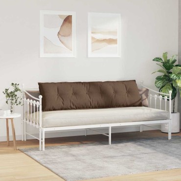 vidaXL Μαξιλάρι Πλάτης Καφέ 180 x 19 x 50 εκ ύφασμα