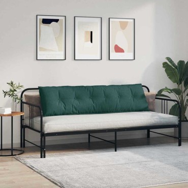 vidaXL Μαξιλάρι Πλάτης Σκούρο Πράσινο 180 x 19 x 50 εκ ύφασμα