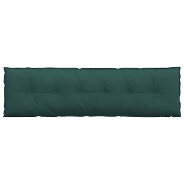 vidaXL Μαξιλάρι Πλάτης Σκούρο Πράσινο 180 x 19 x 50 εκ ύφασμα